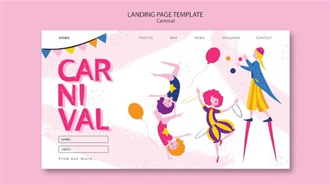 Free PSD | Carnival template design