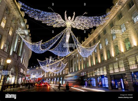 europe, UK, England, London, regent street christmas lights Stock Photo ...