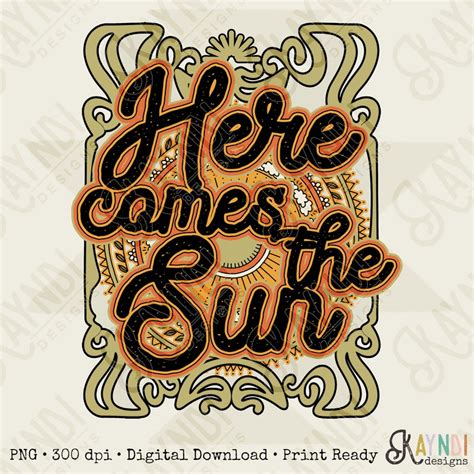 Here Comes the Sun - Etsy