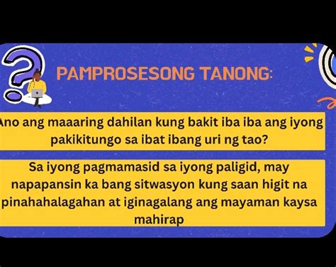 PAMPROSESONG TANONG Ano Ang Maaaring Dahilan StudyX