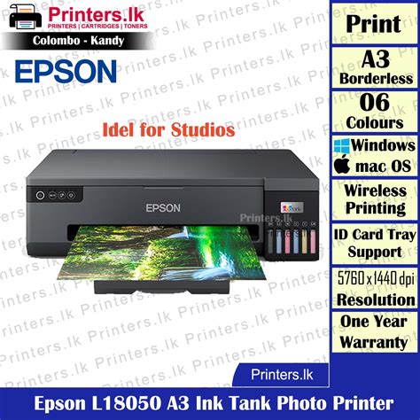 Epson EcoTank L18050 A3 Ink Tank Photo Printer - A3+ Borderless Photo ...