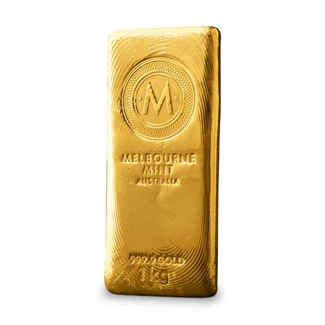 1kg Melbourne Mint Gold Cast Bar - Melbourne Mint