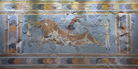 Minoan Ritual of Bull Leaping - Smoke Tree Manor