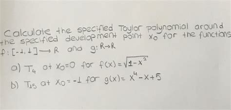 Solved Taylor polynomial | Chegg.com | Chegg.com