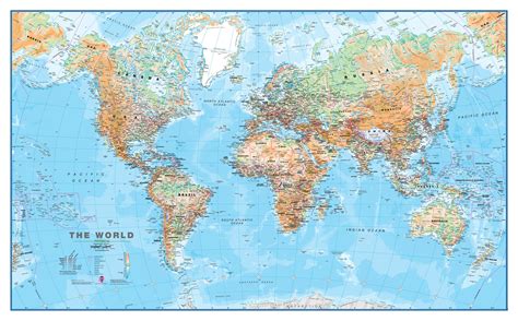 World Maps International Physical, Buy World Physical Wall Map - Mapworld