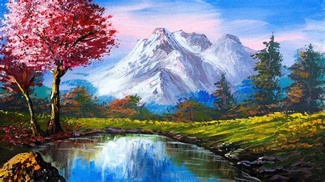 acrylic painting mountain landscape - Feel Very Well Bloggers Picture ...