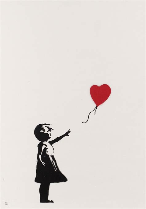 Banksy, "Girl and balloon". - Bukowskis