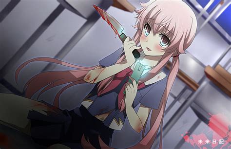 1024x768px | free download | HD wallpaper: Anime Girls, Gasai Yuno ...