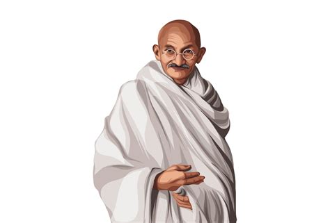 Vector Cartoon Illustration Of Mahatma Gandhi | Rare Digital Artwork ...