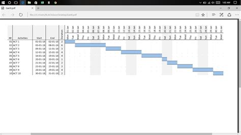 Printing gantt chart in ms project 2016 - jafmuslim