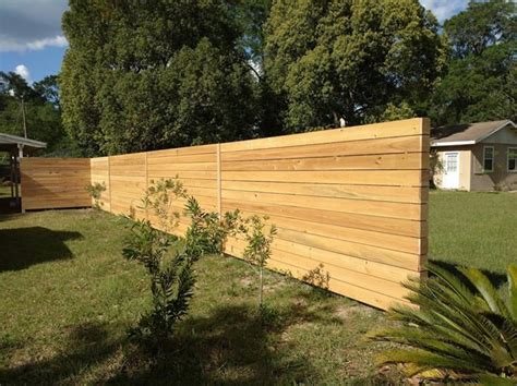 Horizontal Wood Fence Designs