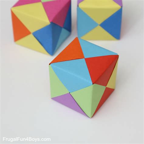 How to Fold Origami Paper Cubes - Frugal Fun For Boys and Girls