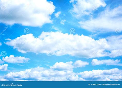 Beautiful Blue Sky and White Clouds Background Wallpaper Stock Image ...