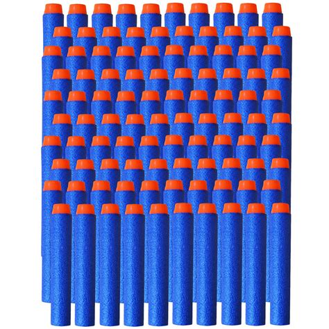 ROUND HARD END TIP FOAM BULLET BULLETS FOR NERF GUN N-STRIKE ELITE TOY ...