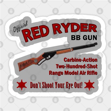 Red Ryder BB Gun - Holiday - Sticker | TeePublic