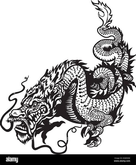 Chinese Dragon Vector Design Stock Vector Image Art Alamy, 40% OFF