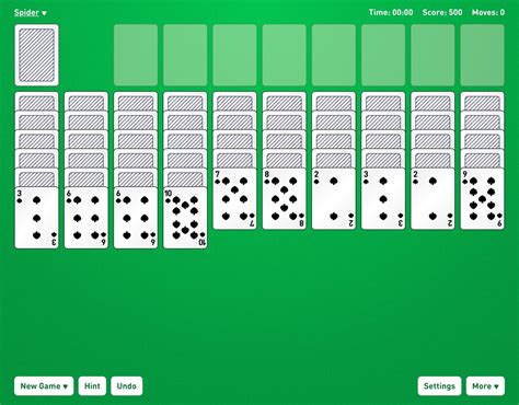 Spider Solitaire - Play Online for Free