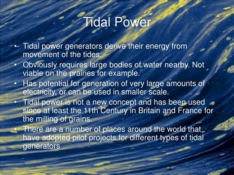 PPT - Tidal Power PowerPoint Presentation, free download - ID:514720