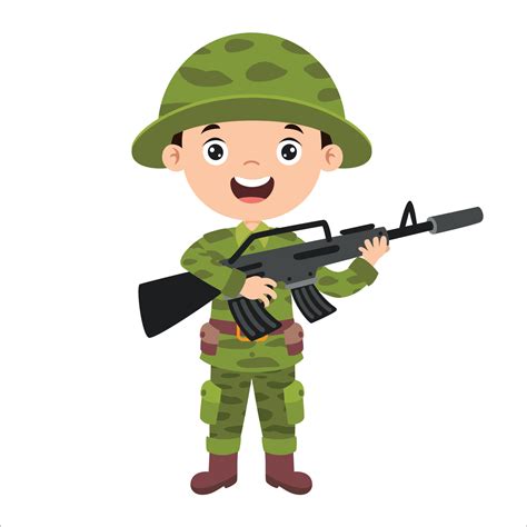 Cartoon Drawing Of A Soldier 5520225 Vector Art at Vecteezy