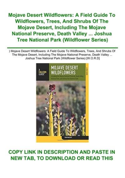 ^READ) Mojave Desert Wildflowers A Field Guide To Wildflowers Trees And ...