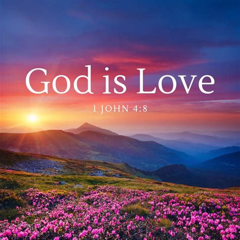 1 John 4:8 God is Love Bible Verse