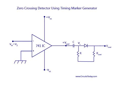 Zero Crossing Detector Circuit - Diagram - Working and Waveform