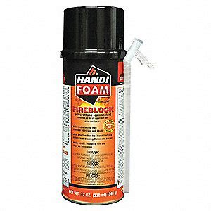 HANDI-FOAM Fire Barrier Insulating Spray Foam Sealant, 12 oz. Aerosol ...