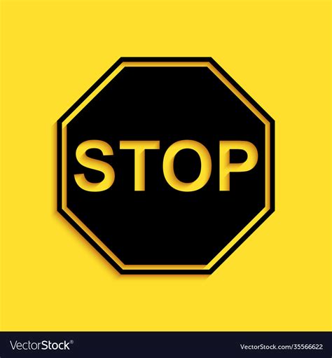 Yellow Stop Sign