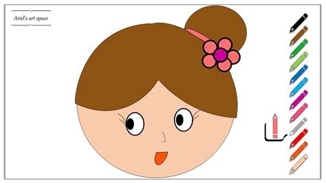 How to draw a Girl's Face easy & fun for kids and beginners – Girls ...