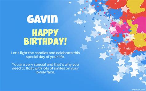 Happy Birthday Gavin pictures congratulations.