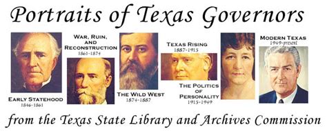 Portraits of Texas Governors | TSLAC