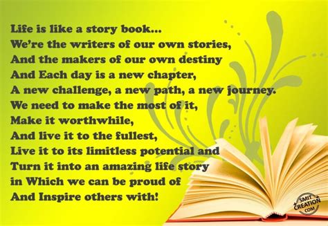 Life is like a story book… - SmitCreation.com