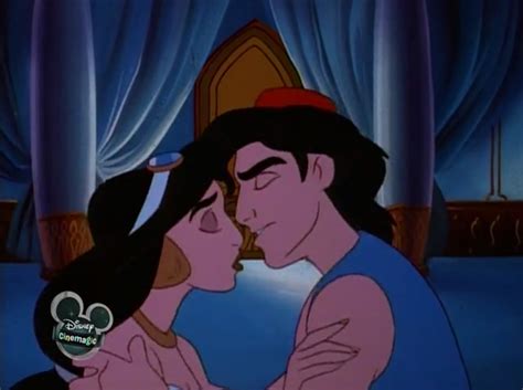 Aladdin and Jasmine Kisses (2) – @romancemedia on Tumblr