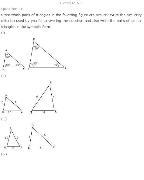 Triangles, Class 10 Mathematics NCERT Solutions