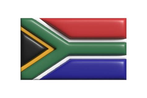 South africa flag. 3d render 22287297 PNG