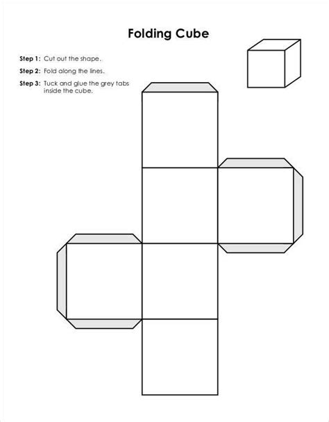 Printable Cube Net - Printable Word Searches