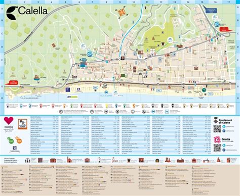 Calella hotels and sightseeings map - Ontheworldmap.com