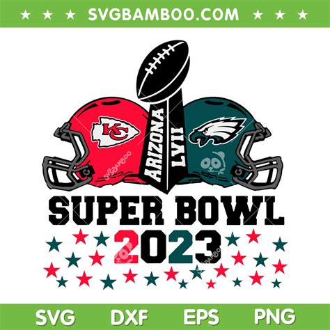 NFL Super Bowl 2023 SVG, Chiefs vs Eagles Super Bowl SVG