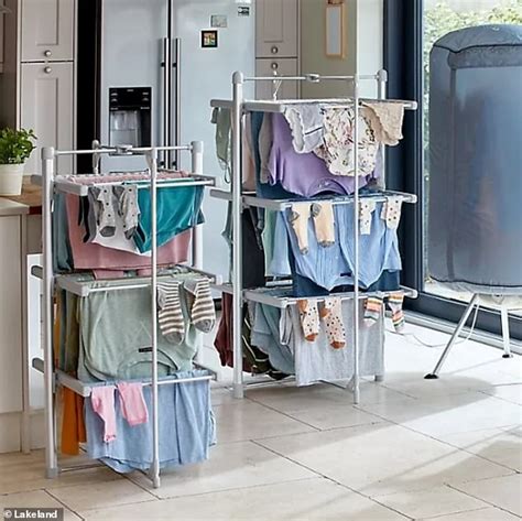 This space-saving Lakeland mini heated clothes airer is selling fast ...