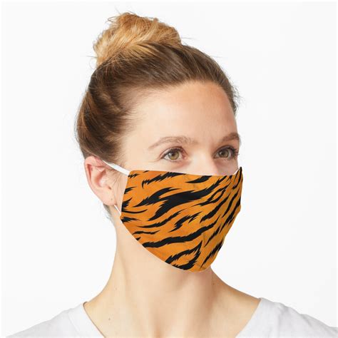 "Tiger Print Pattern" Mask by speckled | Redbubble