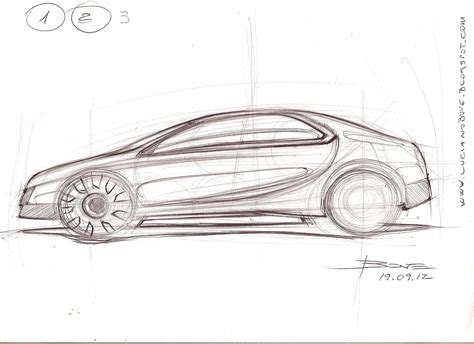 Car Side View Sketch at PaintingValley.com | Explore collection of Car ...