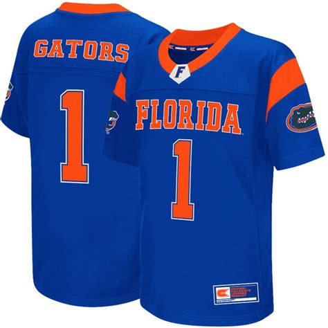 Youth Colosseum #1 Royal Florida Gators Football Jersey