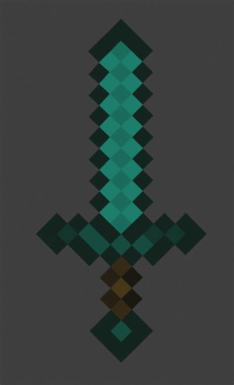 Minecraft Diamond Sword 3D by ThreeFruits