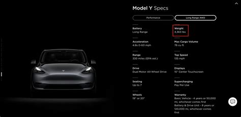 Tesla updates Model Y specs with lower weights - Drive Tesla