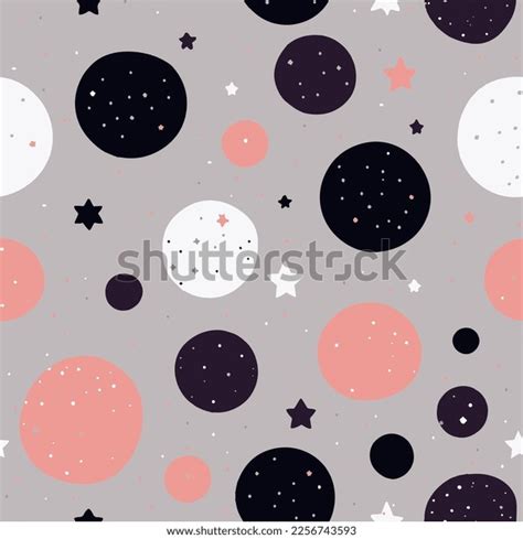 Vector Kids Doodle Abstract Stars Planets Stock Vector (Royalty Free ...