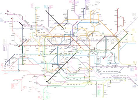 Redesigning the London Tube Map on Behance