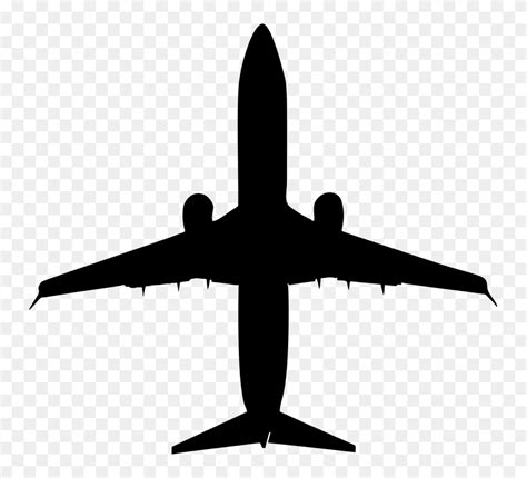 Airplane Silhouette Clip Art - Airplane Silhouette Airplane Png ...