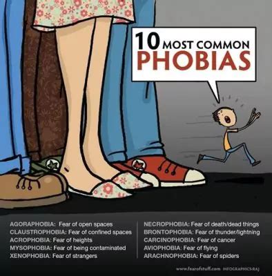 10 Most Common Phobias - Interesting Facts About Phobias (24 Infographics)