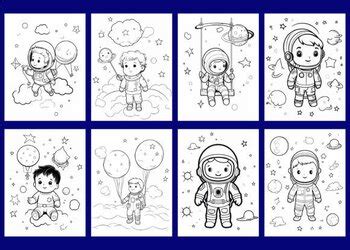 160 Cute Space Coloring Pages for Kids Coloring Pages Coloring book for ...