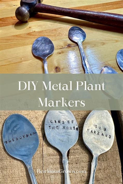 DIY Metal Plant Markers - Heirloom Grown